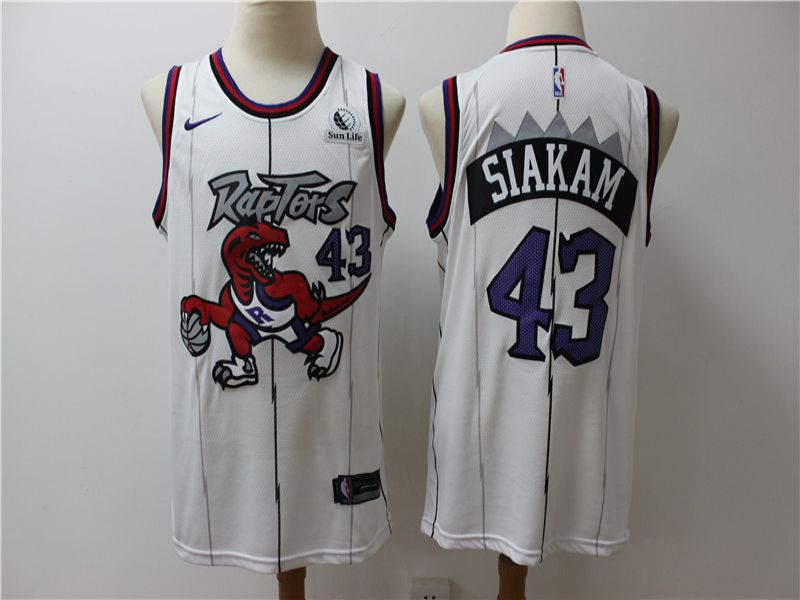 Men Toronto Raptors #43 Siakam White Game Nike NBA Jerseys